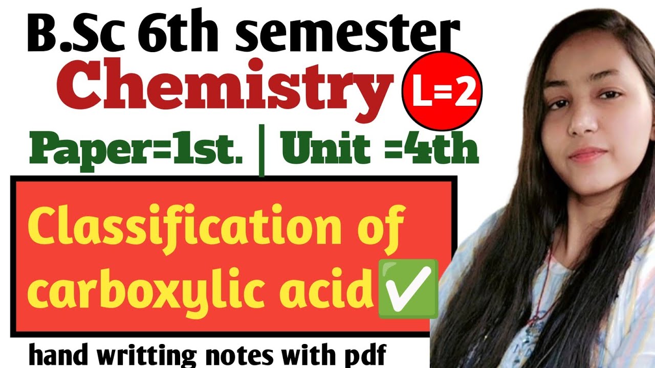 classification of carboxylic acid| introduction of carboxylic acid | bsc 6th semester#video#viral