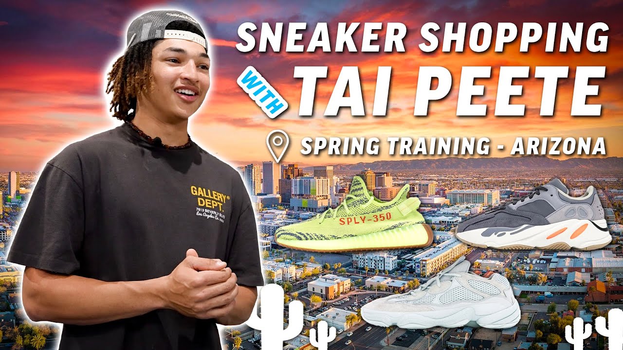 TAI PEETE MARINERS FIRST ROUND PICK GOES SNEAKER SHOPPING!!!
