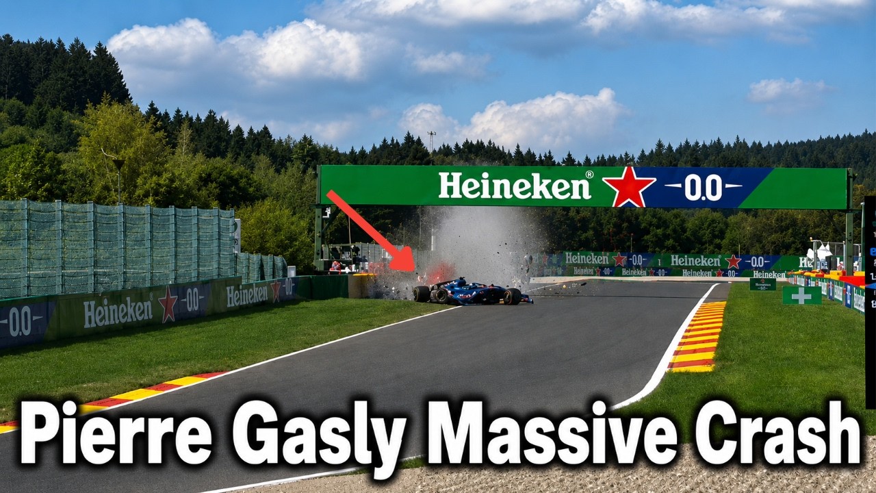 Pierre Gasly Huge F1 Accident During Belgian GP Practice | Massive Crash at Spa | Grand Prix 2026