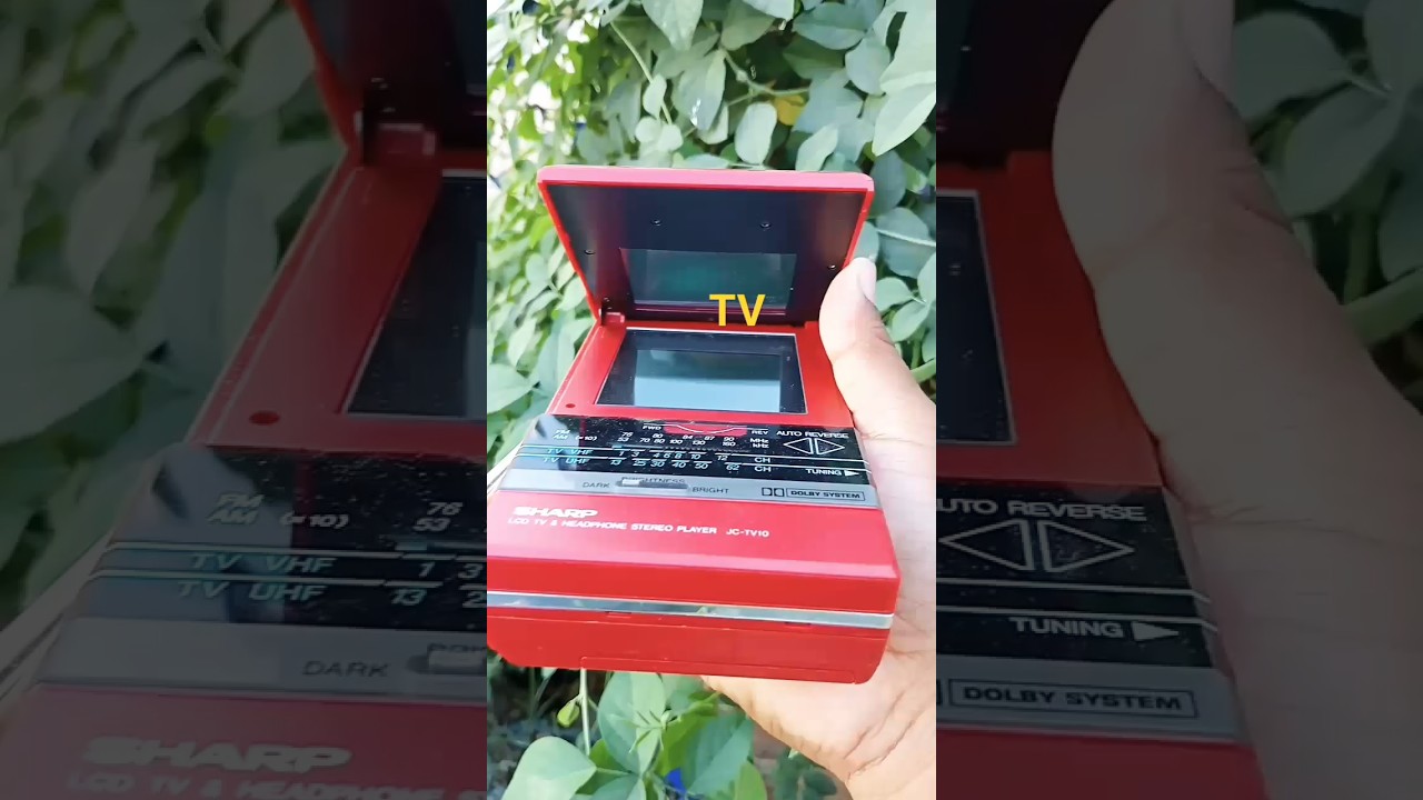 SHARP Portable TV Radio Cassette Player#restoration #diy #homemade #vintage #sharp