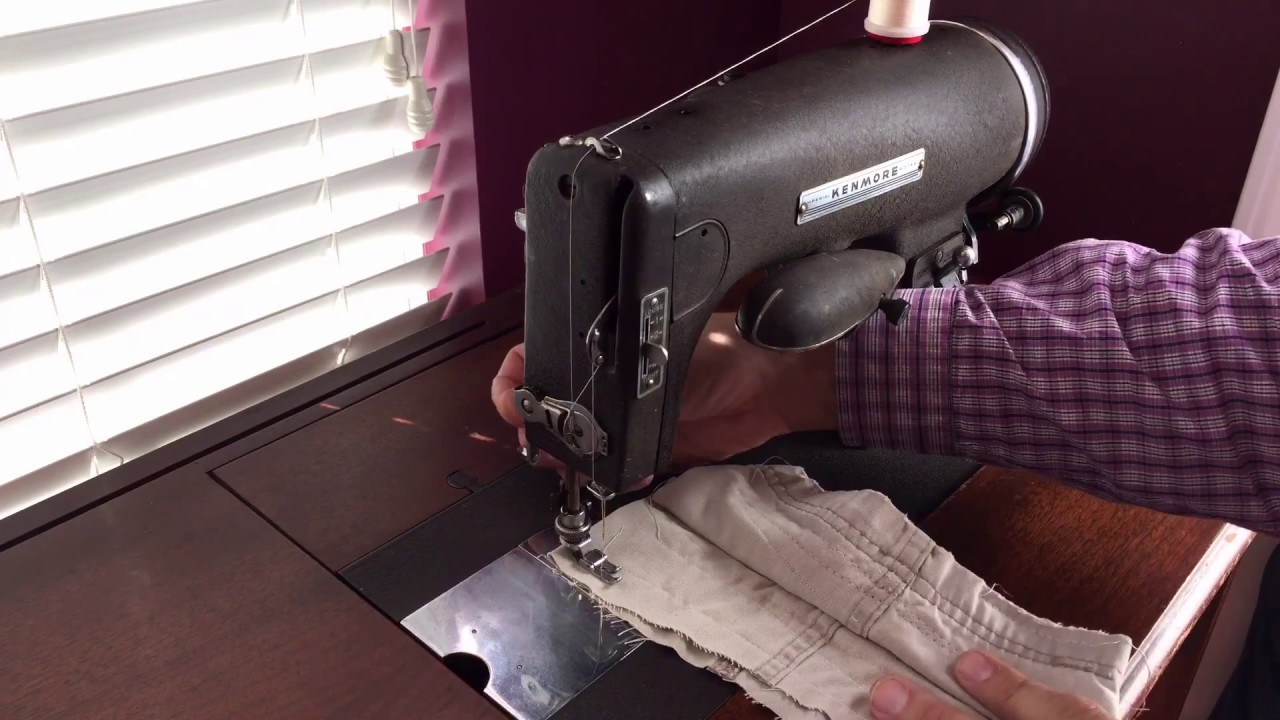 Kenmore Rotary Sewing Machine FULLY SERVICED 1942 Streamline Model 117.59