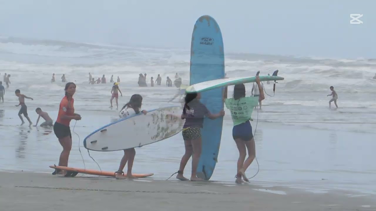 ESCOLA DE SURF MUNICIPAL - 1&ordm; SURF TREINO 2025 - CIDADE  DE ILHA COMPRIDA - CATEGORIAS DE BASE