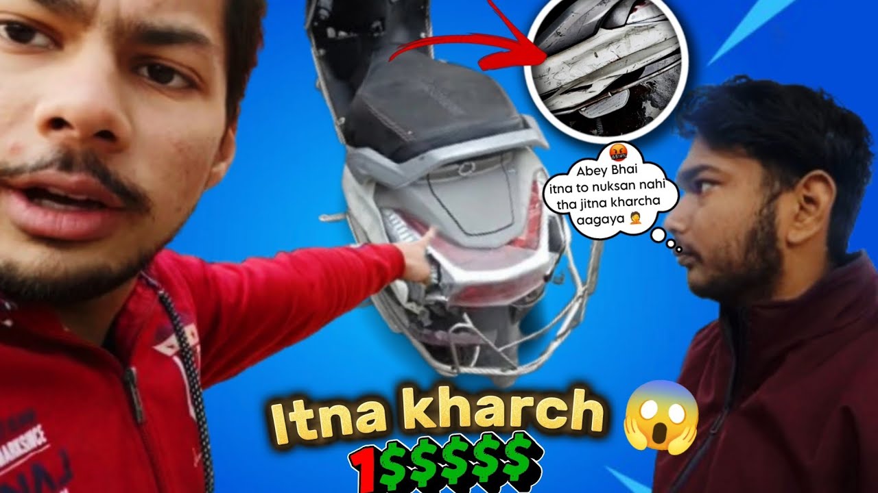 Itna Paisa lagana pad jayega scooty pe kabhi socha nahi tha 😔😔