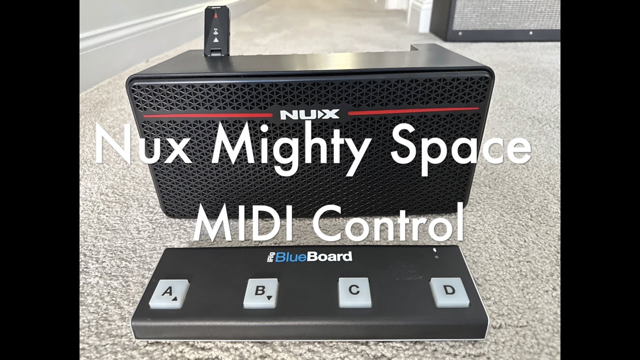 Nux Mighty Space MIDI Control Using iRig Bluebird
