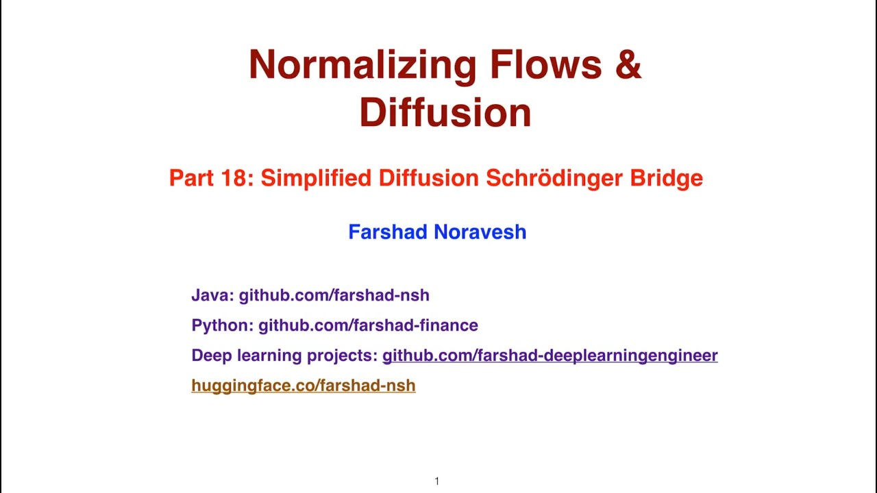 Part18: simplified diffusion schrodinger bridge