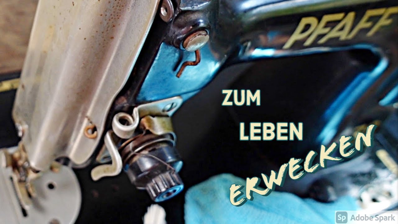 Pfaff 30  vintage Nähmaschine restaurieren: reinigen und Schrauben lösen - Teil 1