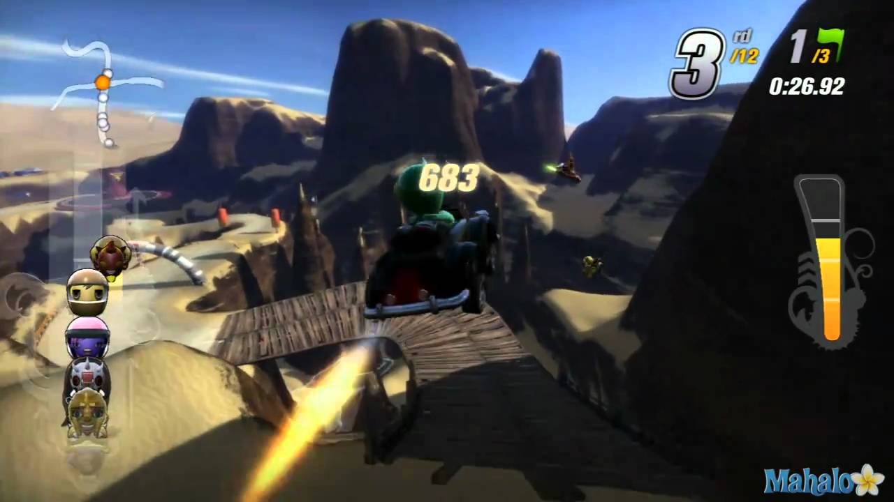 Modnation Racers Walkthrough - Grand Tour - Dire Cliffs