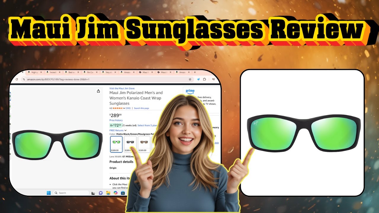 Обзор поляризованных солнцезащитных очков Maui Jim Kanaio Coast Wrap | Премиальный стиль и защита...