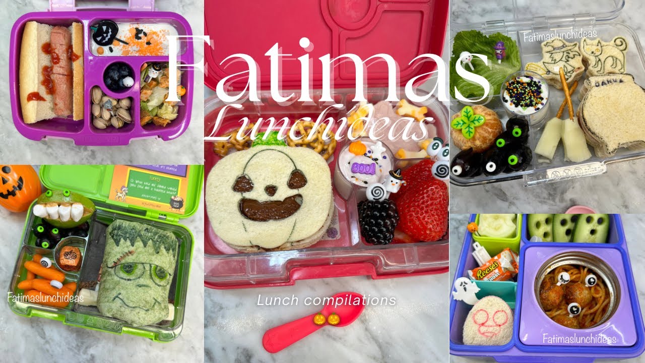 Halloween lunch compilations 🎃👻 Compilaciones de las Loncheras de la semana del tema de 🎃 #lunch