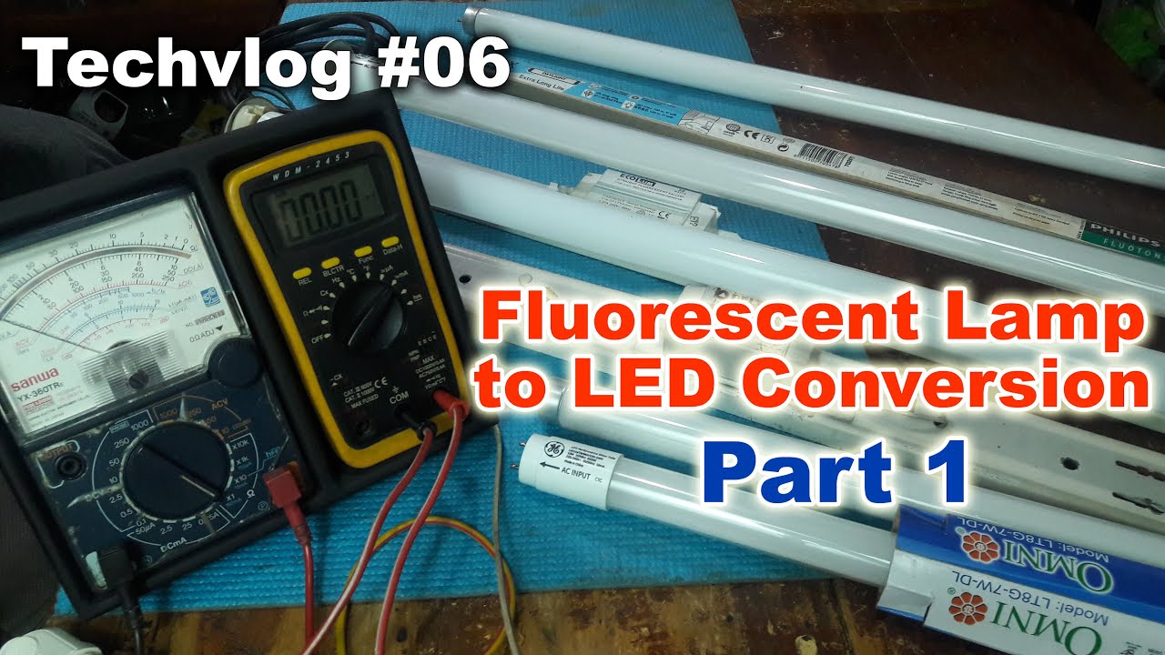 Converting Fluorescent Light fixture to LED. Ikonbert sa LED ang Fluorescent Light Fixture  PART 1