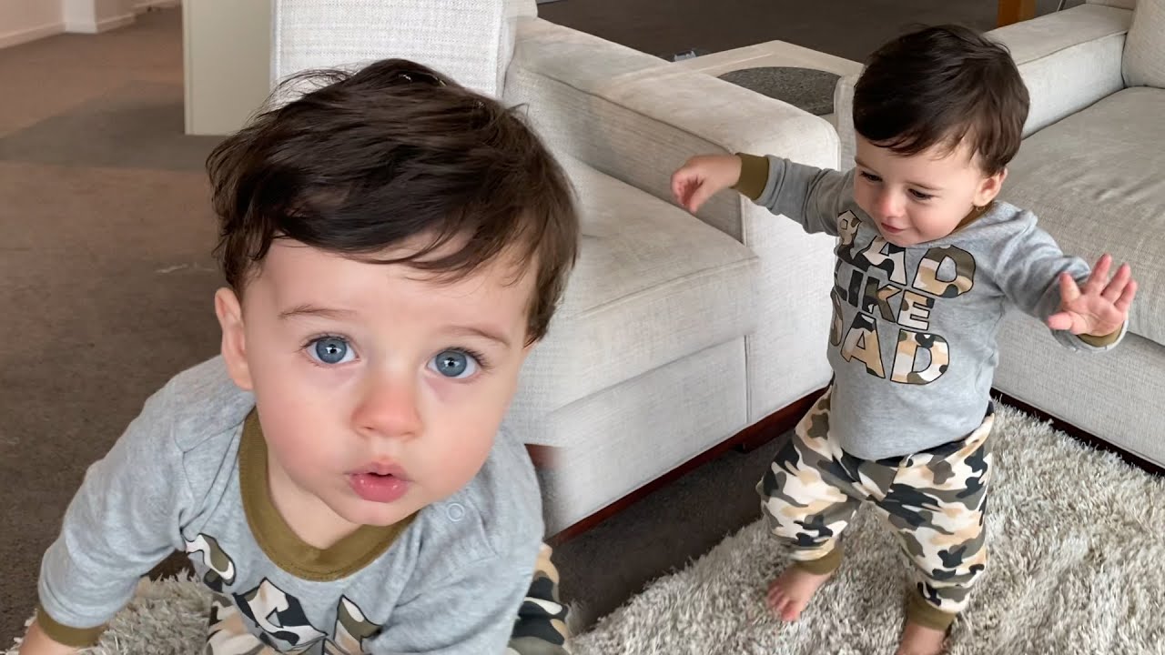OUR BABY NOAH TAKES HIS FIRST STEPS, HE'S WALKING NOW!!!
