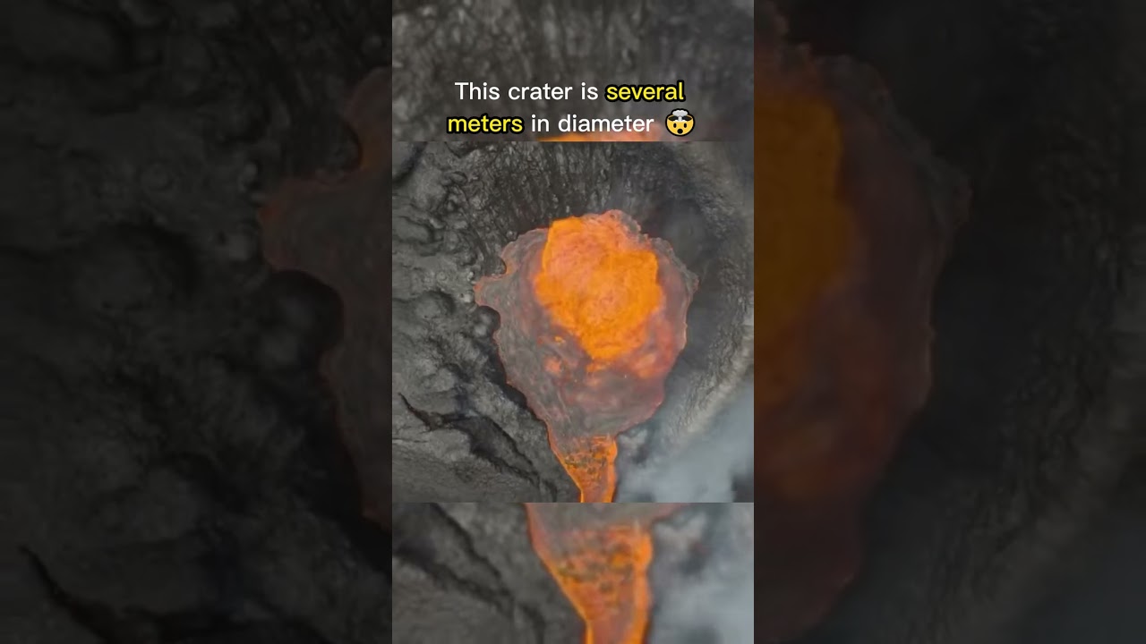 Epic😱 Drone footage inside the volcano seconds before the eruption
