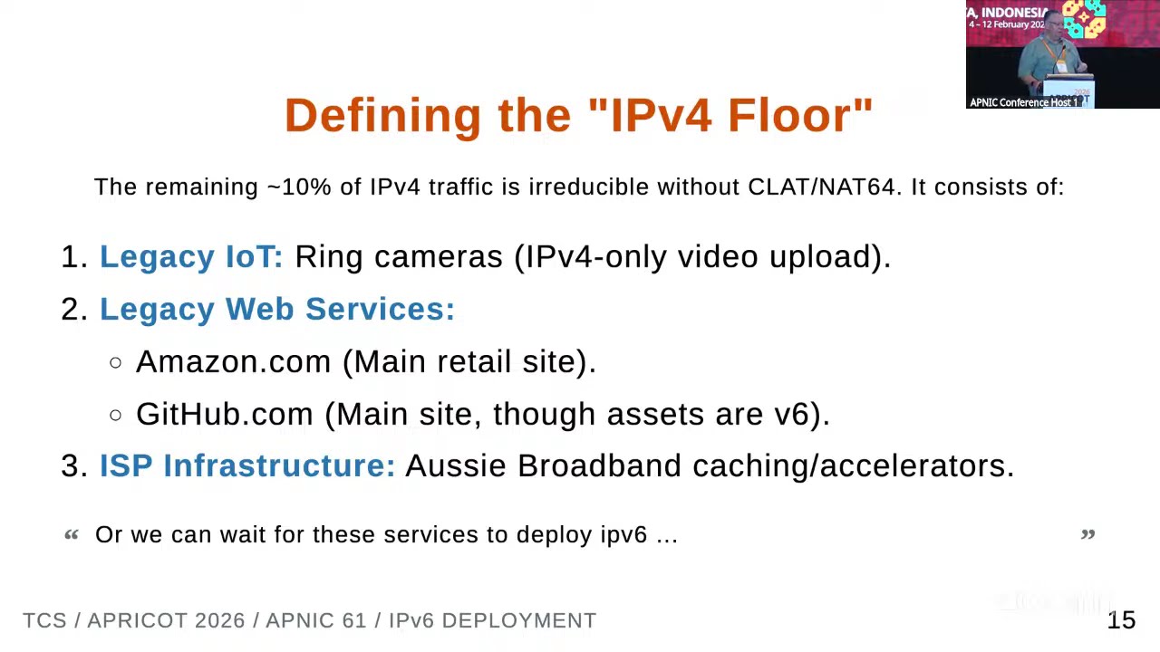 APNIC IPv6 Deployment