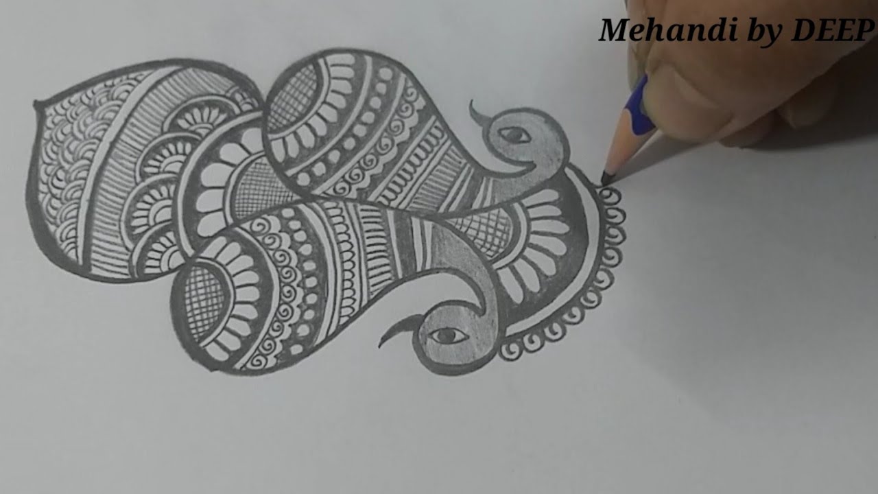 New Pencil Shading Mehndi Design/Mehandi Design/Arabic Mehndi Design/Mehandi by DEEP