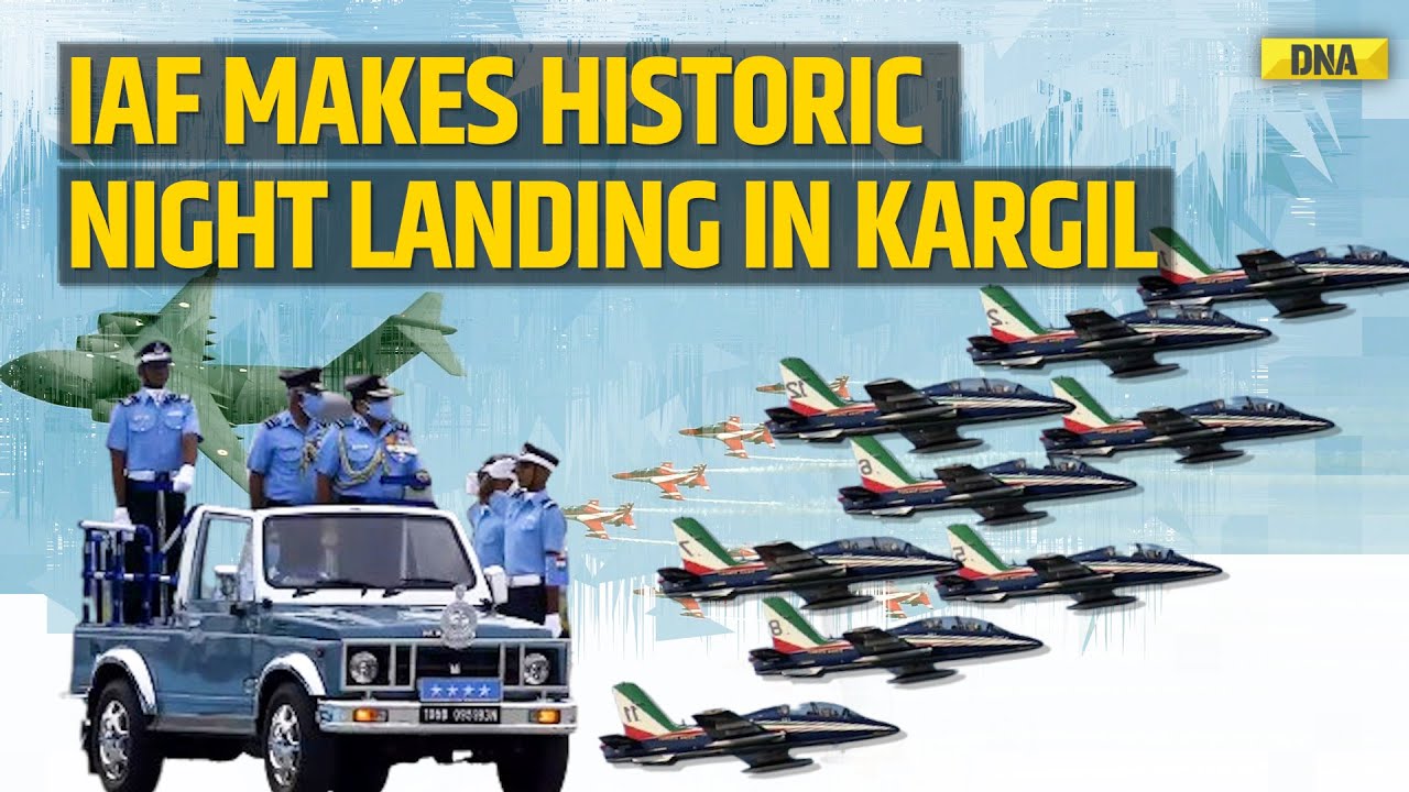 Thrilling Visuals Of IAF C-130 J Carrying Out Maiden Night Landing At Kargil Strip