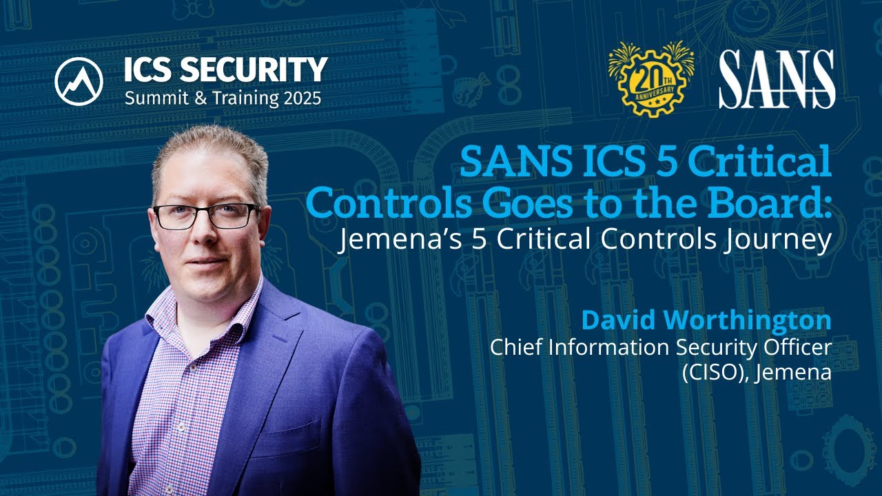 SANS ICS 5 Critical Controls goes to the Board