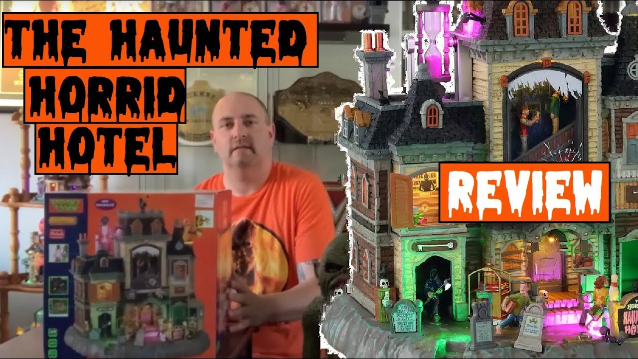 Halloween Village The Horrid Haunted Hotel from Lemax Spookytown from 2021 Michael's Exclusive