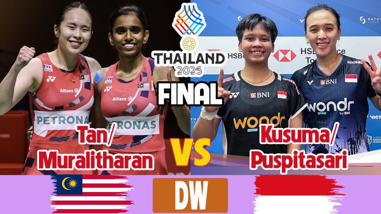 Tan/Muralitharan (MAS) vs Kusuma/Puspitasari (INA) Final Women&rsquo;s Doubles SEAGAMES 33 2025