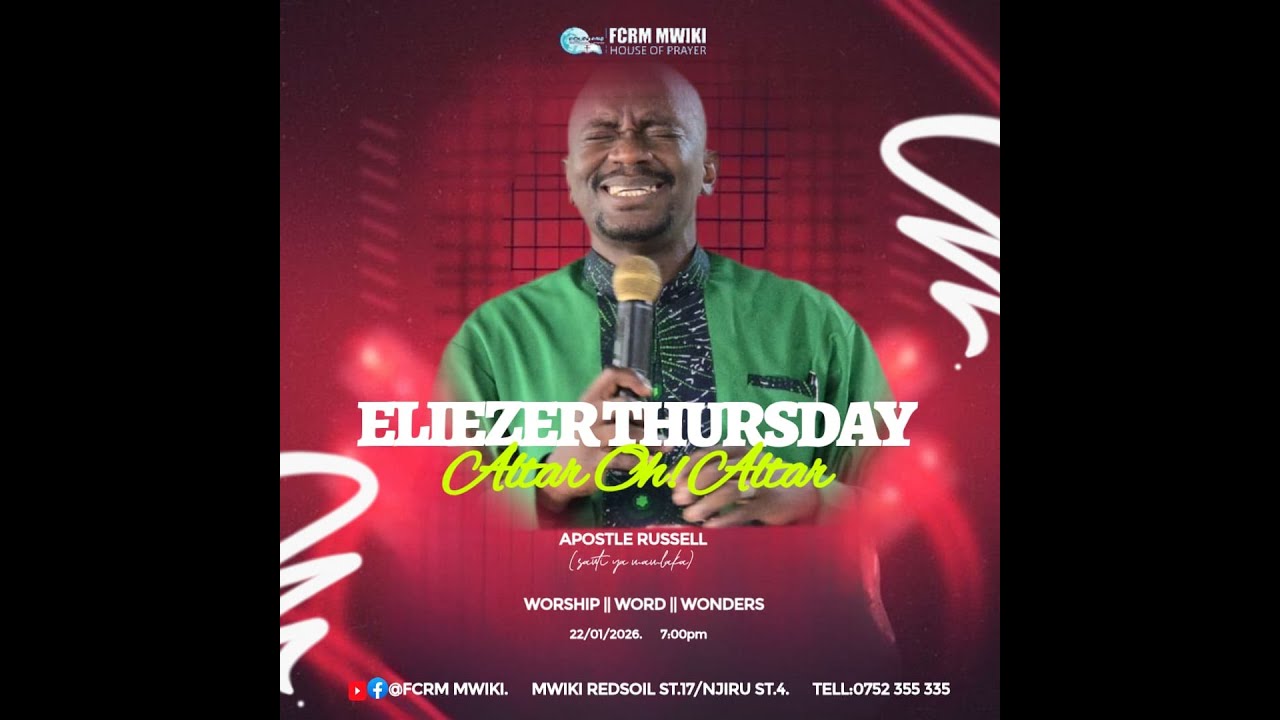 ELIEZER THURSDAY || ALTAR OH! ALTAR || APOSTLE RUSSELL || 22nd JAN 2026