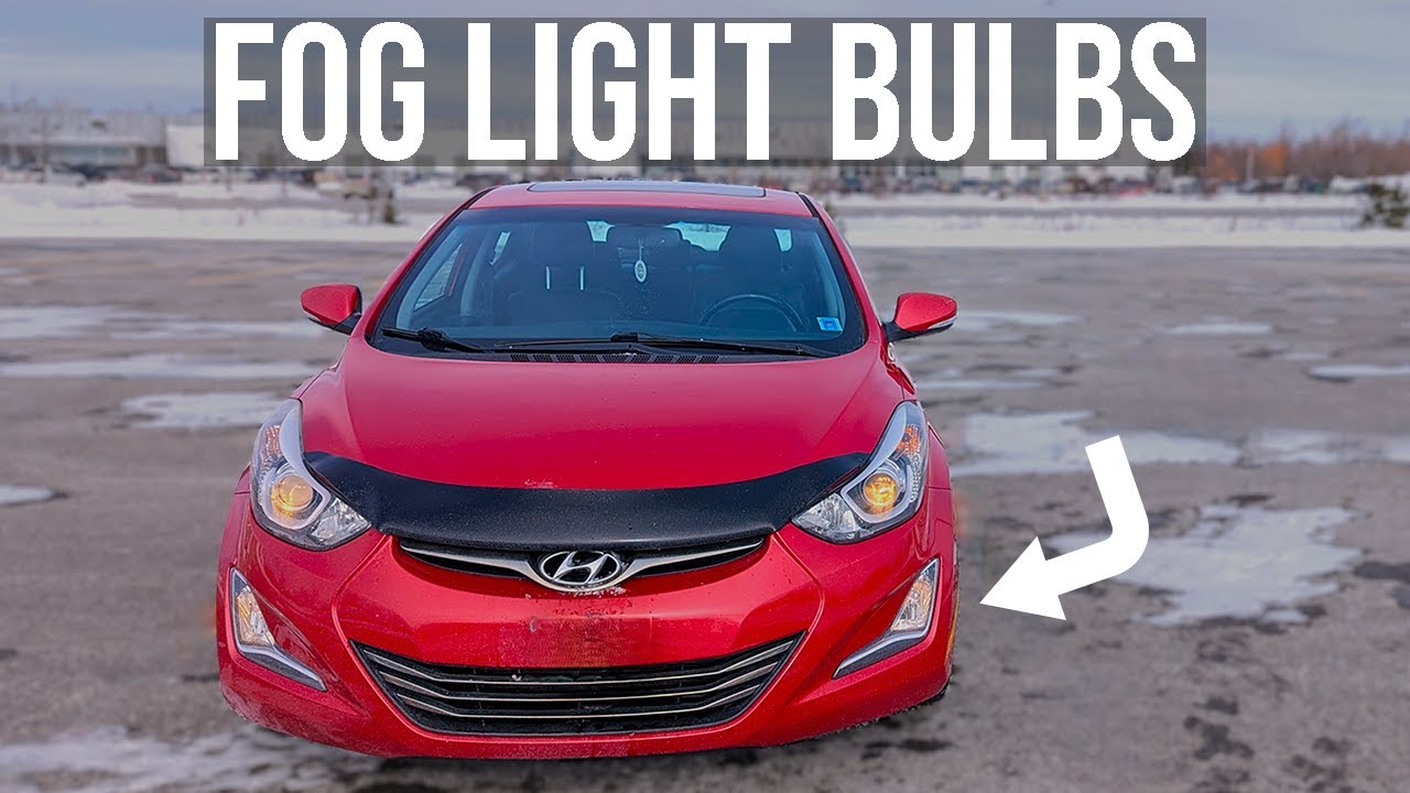 Как заменить лампы в противотуманных фарах - Hyundai Elantra (2011-2016)