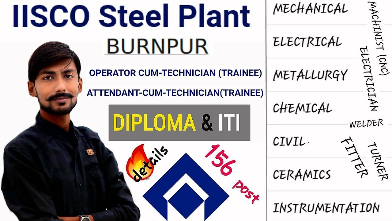 SAIL IISCO Recruitment 2018 | 156 Post | Operator Cum Technician & Attendant Cum Technician | Ankit