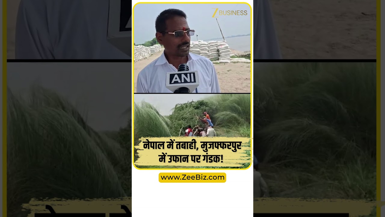 मुजफ्फरपुर में नेपाल की बाढ़ का असर, गंडक नदी का जलस्तर बढ़ा, सरैया के तटबंध पर अधिकारी तैनात |Bihar