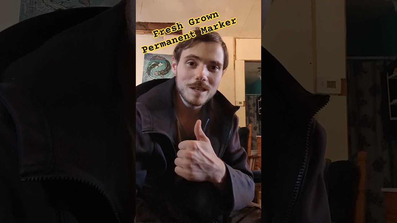 Freshly Grown Permanent Marker #hemp #thca #fresh #homegrown #wisconsin