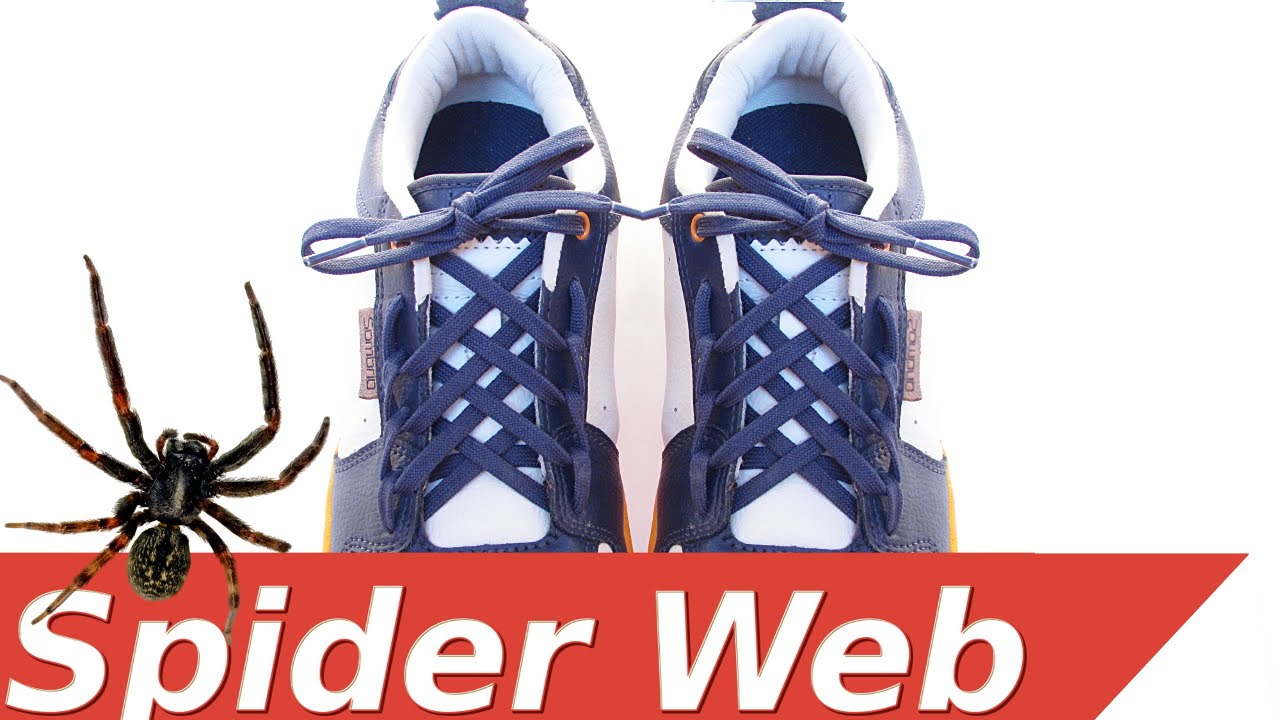 ✔ How to Cool Lace Shoes: Spider Web Lacing ✔