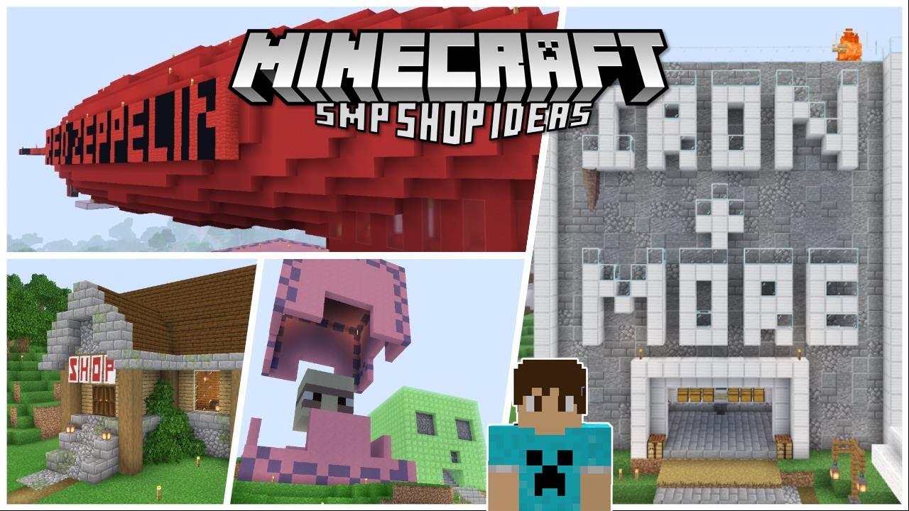 Top 10 Shop Ideas for a Minecraft SMP SERVER or REALMS  - Minecraft 1.17.1