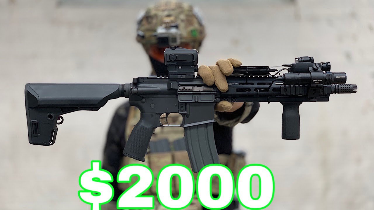 Ex British Soldier Tries $2000 DAS GBLS Airsoft Gun! (DESTROYS!)
