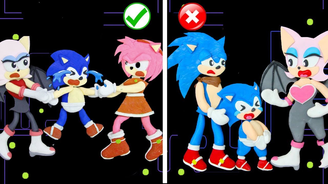 POOR SONIC LIFE Whose SON is Sonic | Pacman Stop Motion Game
