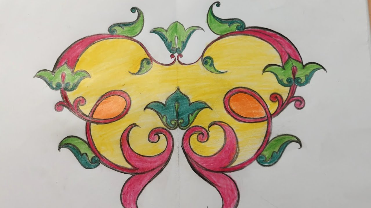 رسم الزخرفة النباتية الإسلامية زخارف نباتية (كيف ترسم زخرفة إسلامية بسيطة وسهلة للمبتدئين )