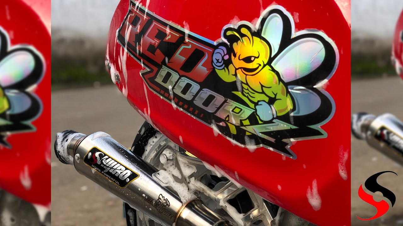 Shijiro Exhaust M3 for Vespa Sprint ( Reddorssz )