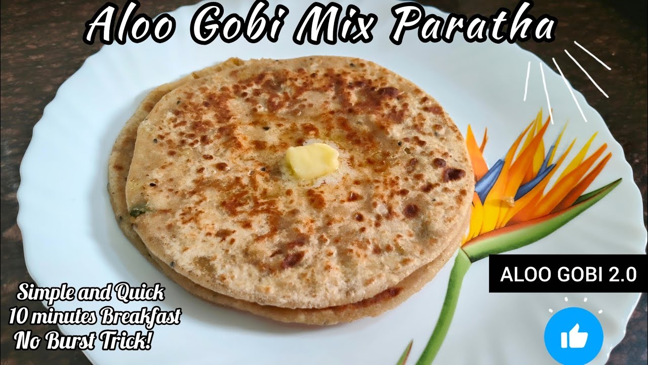 DHABA style Aloo Gobi Mix Paratha recipe(isse easy kuch nahi)| BURST❌ MESS❌|Beginner Friendly Recipe