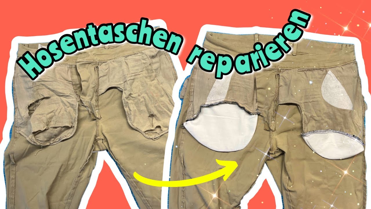 Hosentaschen reparieren 🪡 Flicken statt wegschmei&szlig;en! ♻️ Nachhaltig n&auml;hen