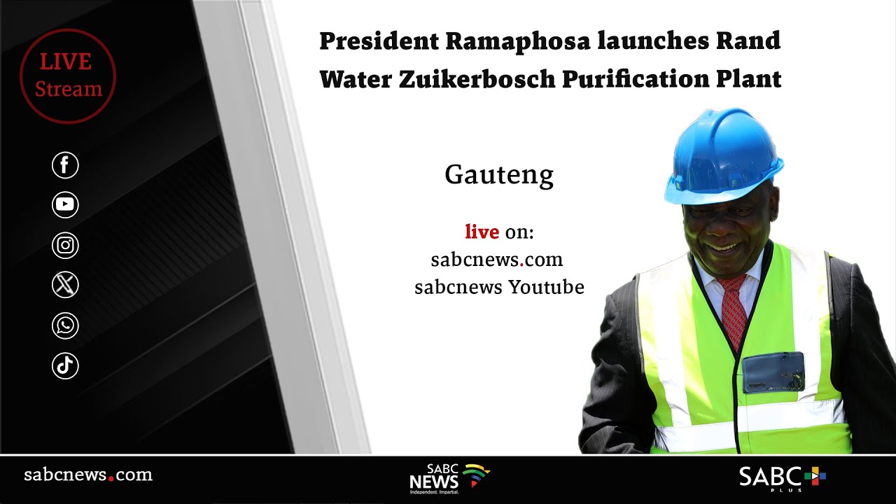 President Ramaphosa launches the Rand Water's Zuikerbosch Water Purification Works plant