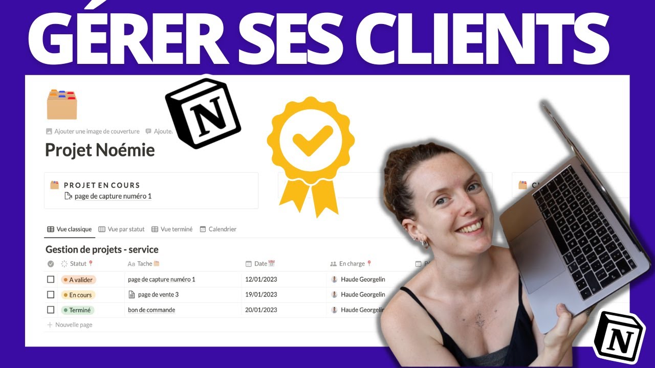 Comment gérer ses clients avec Notion | Template prestataire de service | s'organiser sur notion