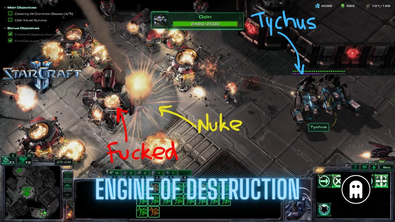 Cool guys don't look at explosions ... Starcraft 2 - Wings of Liberty - Engine of Destruction