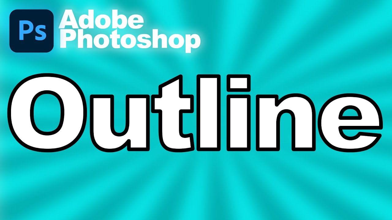How To Outline Text In Photoshop Fast Tutorial