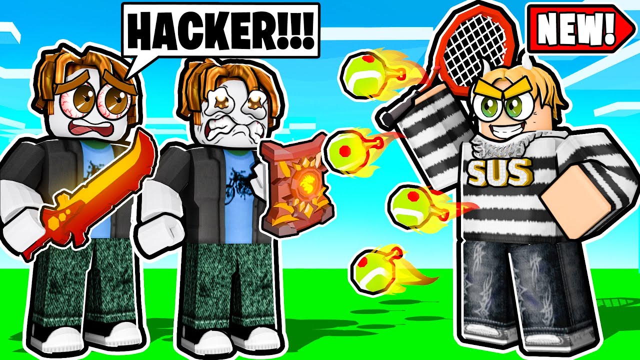 *НОВАЯ* теннисная ракетка — СИЛЬНАЯ.. (Roblox Bedwars)