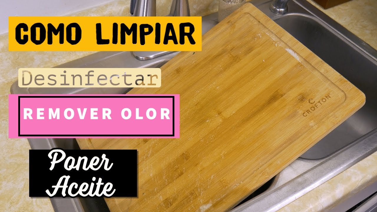 Como Limpiar Tabla De Madera Para Cortar De Cocina Facil Simple
