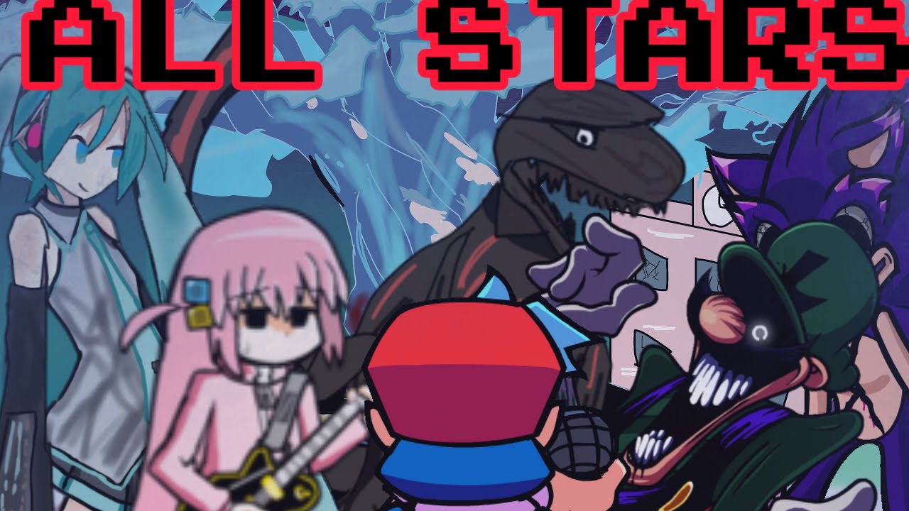 All stars Miku and GODZILLA and Bicchu and sonic.exe and LG  andmimic vocal