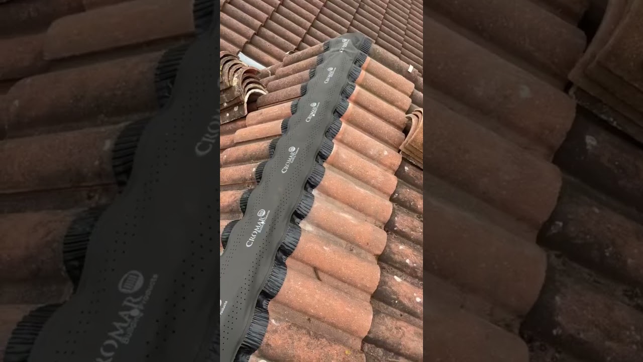 Dry ridge insulation #roofing #fix