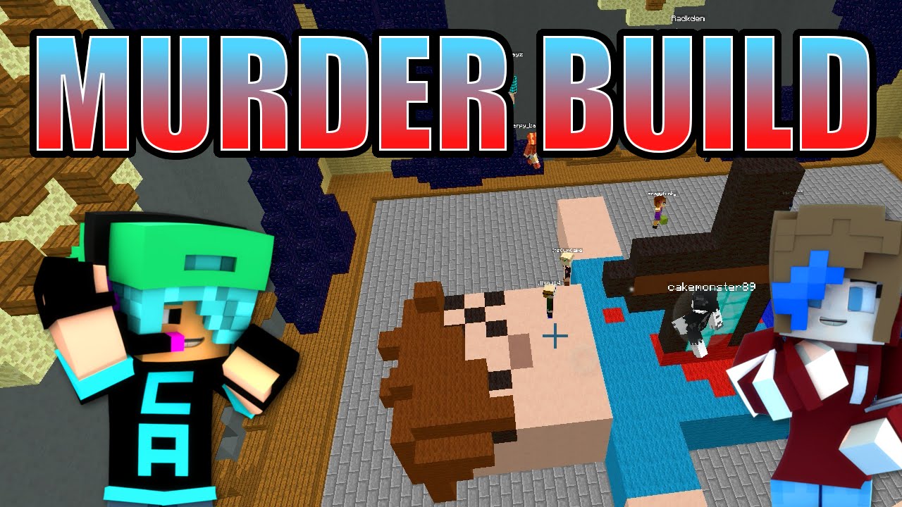 MINECRAFT BUILD BATTLE TEAM | BUILDING MURDER | GAMER CHAD & RADIOJH GAMES