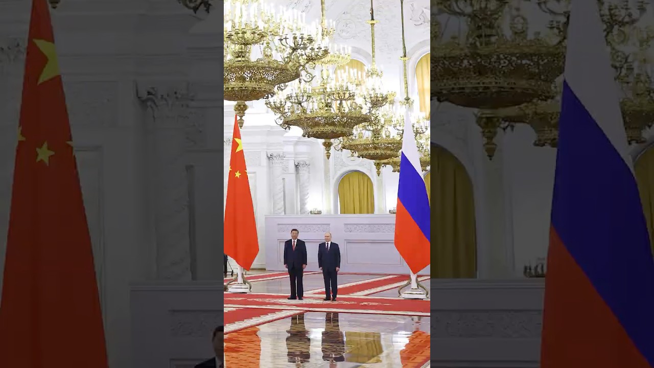 Putin Welcomes China's Xi to Kremlin for State Visit