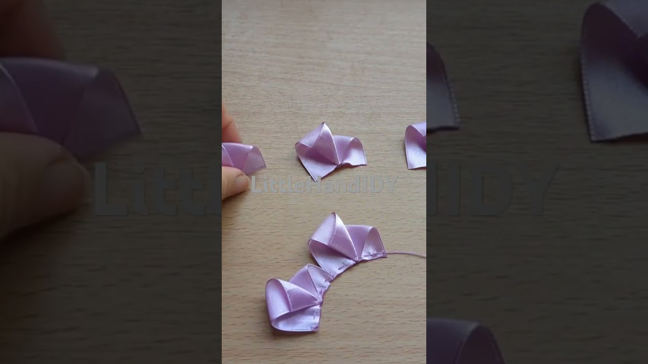 DIY Beautiful Ribbon Flower Tutorial | Easy Craft for Beginners #diy #handcraftedflowers #ribbonart
