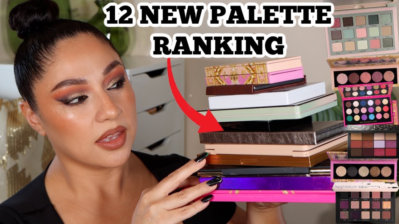 NEW EYESHADOW PALETTE RANKING | NATASHA DENONA, PAT MCGRATH, HUDA BEAUTY, MAKEUP BY MARIO...