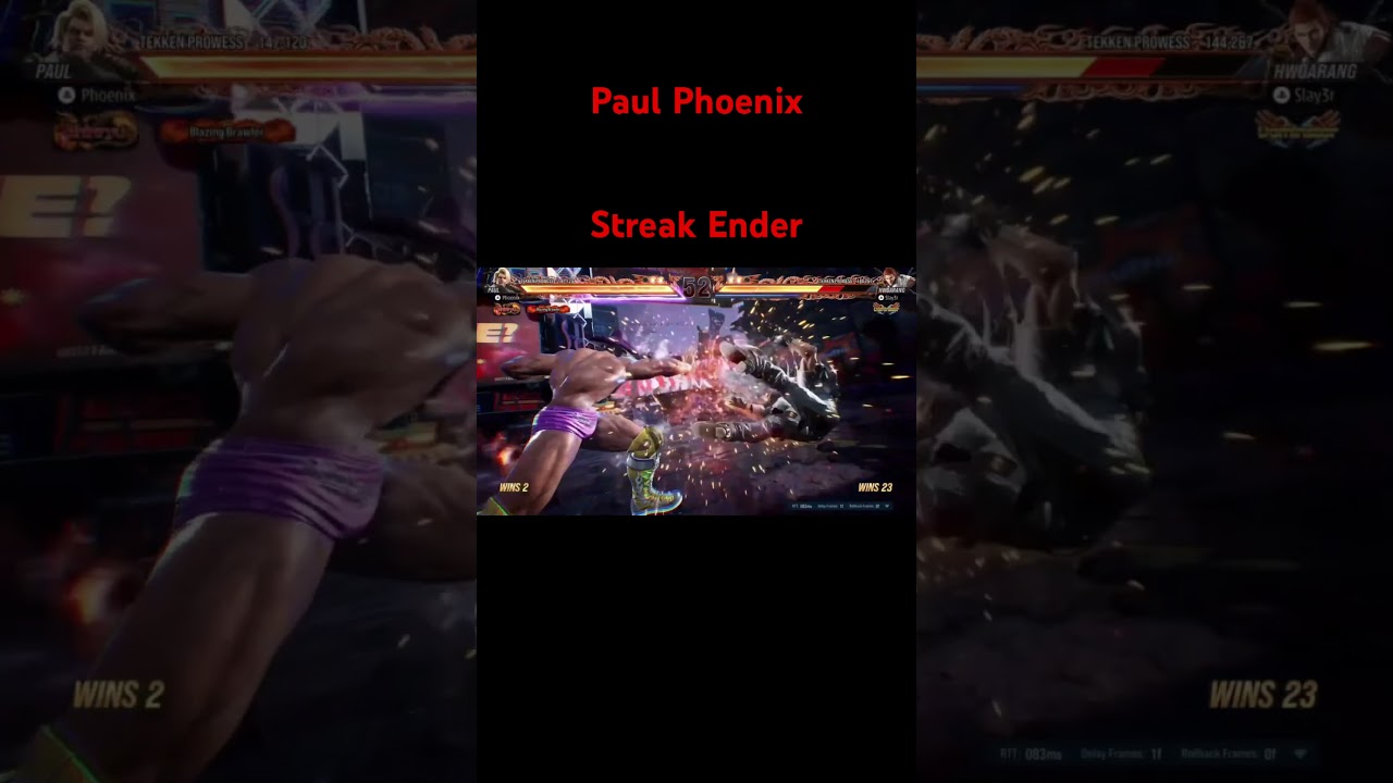 Nice Perfect ending Hwoarang’s streak 