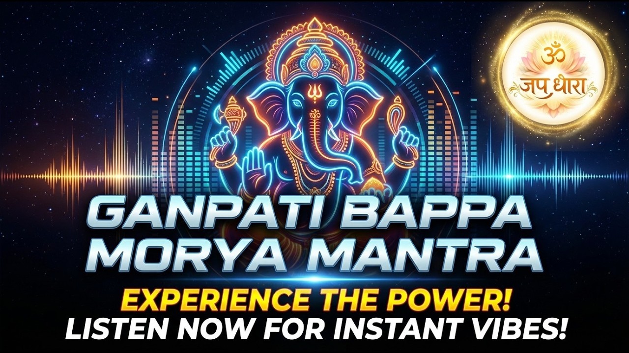 गणपति बप्पा मोरया 🔥Powerful Ganesh Mantra for Instant Energy & Obstacle Removal