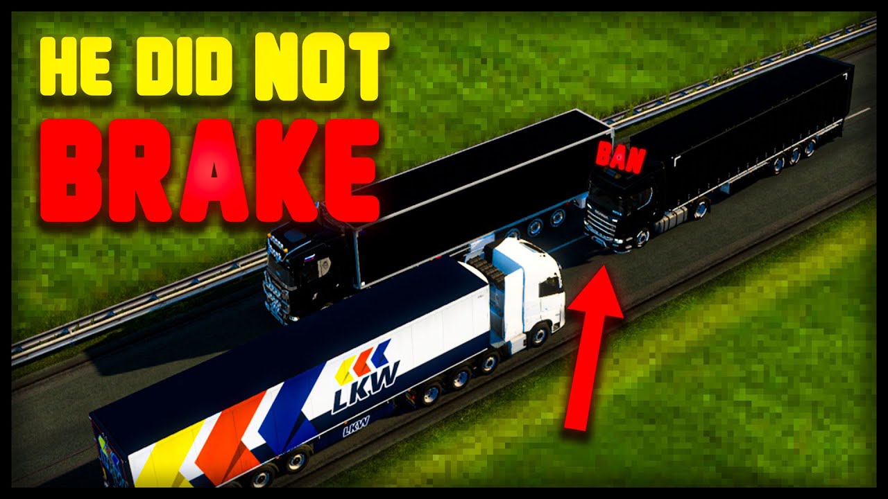 👮 He forgot to BRAKE.. | TruckersMP Admin